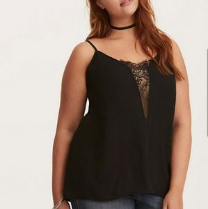 Torrid size 5 deep lace tank